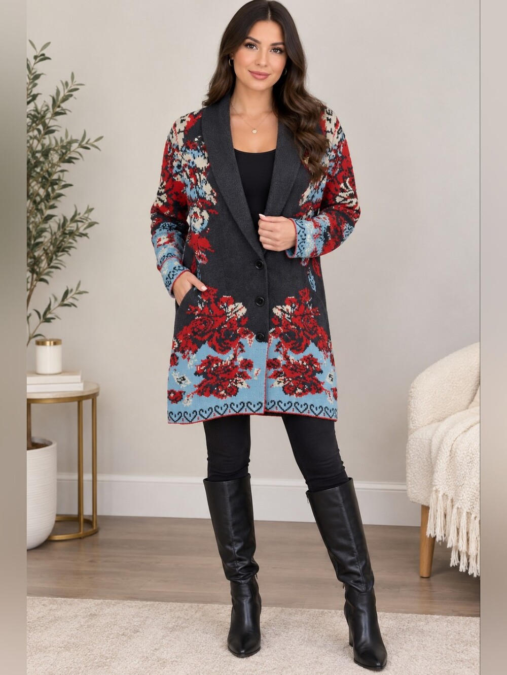 NWT $268 Vertigo Paris Long Cardigan